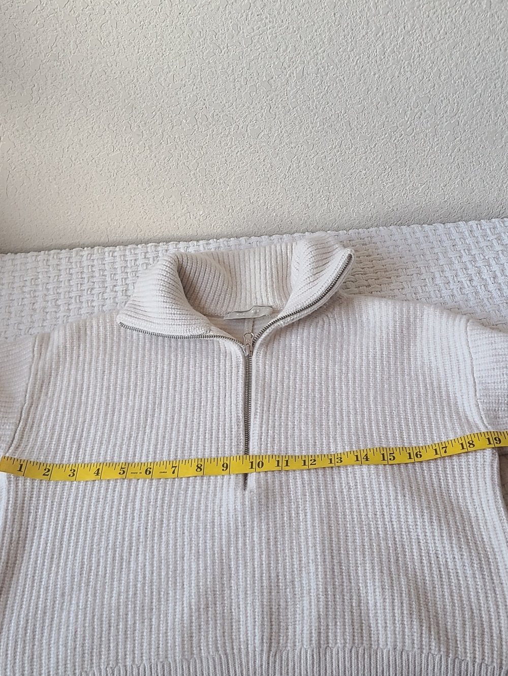 Everlane Cream Half-Zip Turtleneck Sweater - Picture 4 of 7